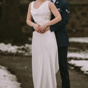 Simple wedding gown
